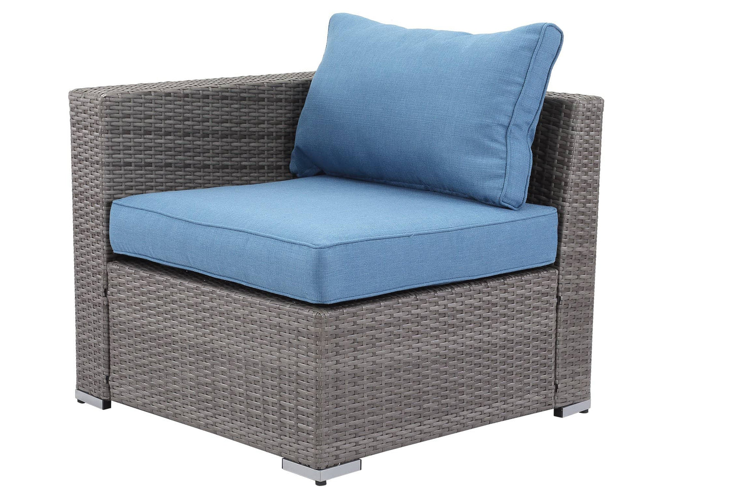 Context Evoke 6 Piece All Weather Wicker Sofa Seating Group with Cushions and Coffee Table